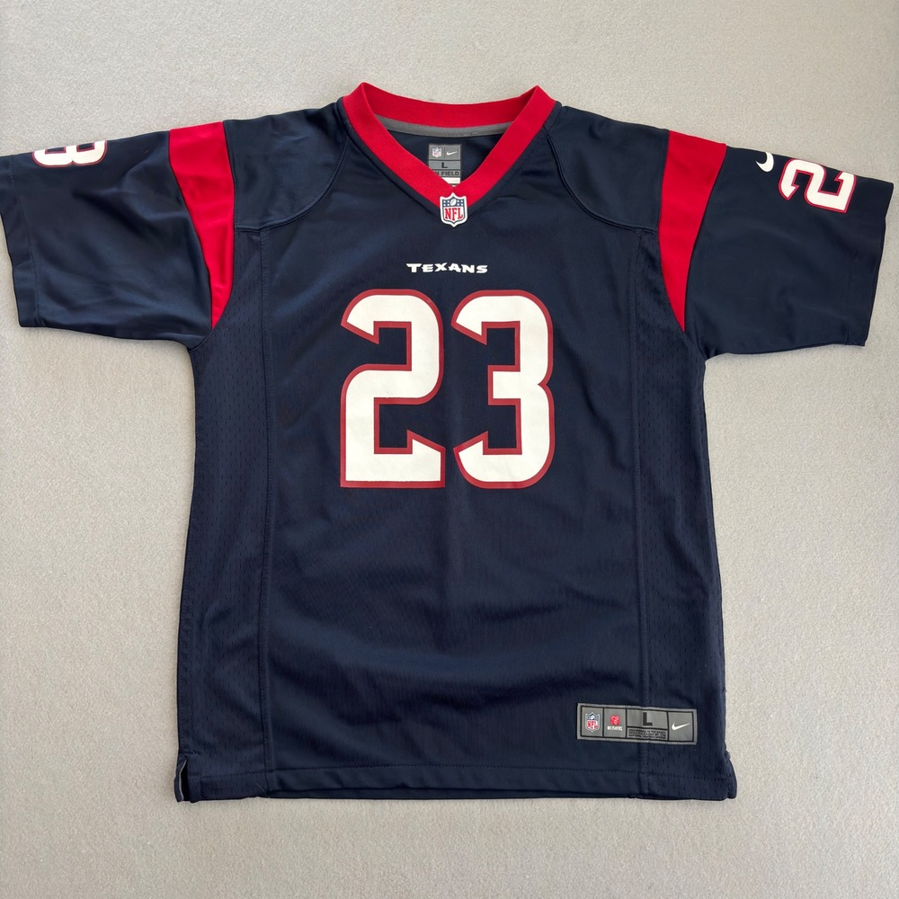 Nike Houston Texans Arian Foster 23 Youth Large Football Jersey Navy Blue NFL